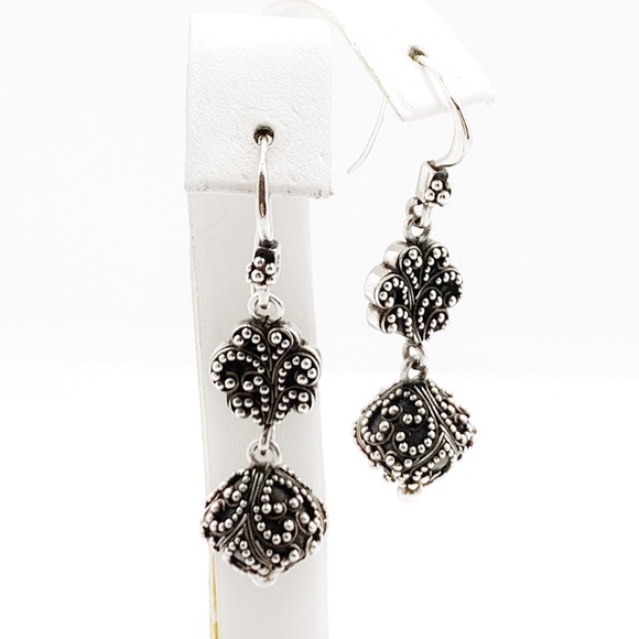 Lois Hill Jewelry - SOLD 🔥 Lois Hill 925 Bead Ornate Dangle Earrings